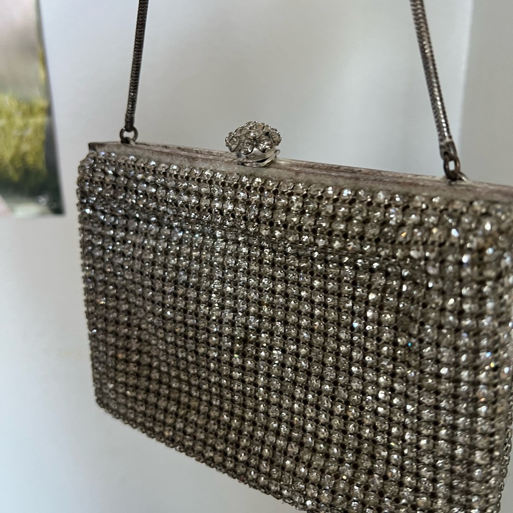Luminous little vintage west Germany rhinestone bag